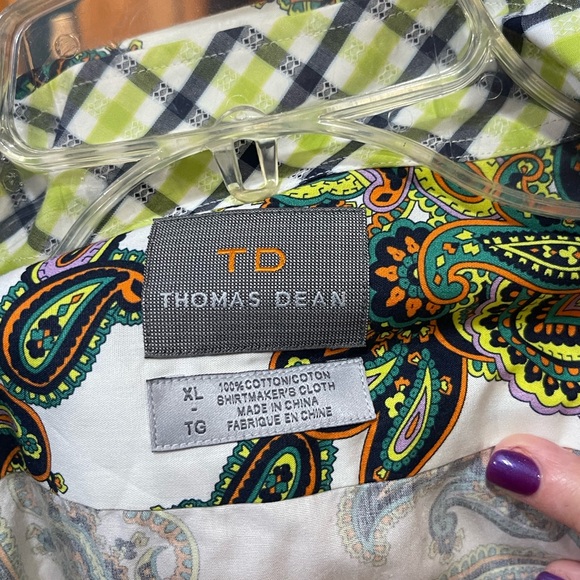 thomas dean men’s button down - Picture 2 of 7